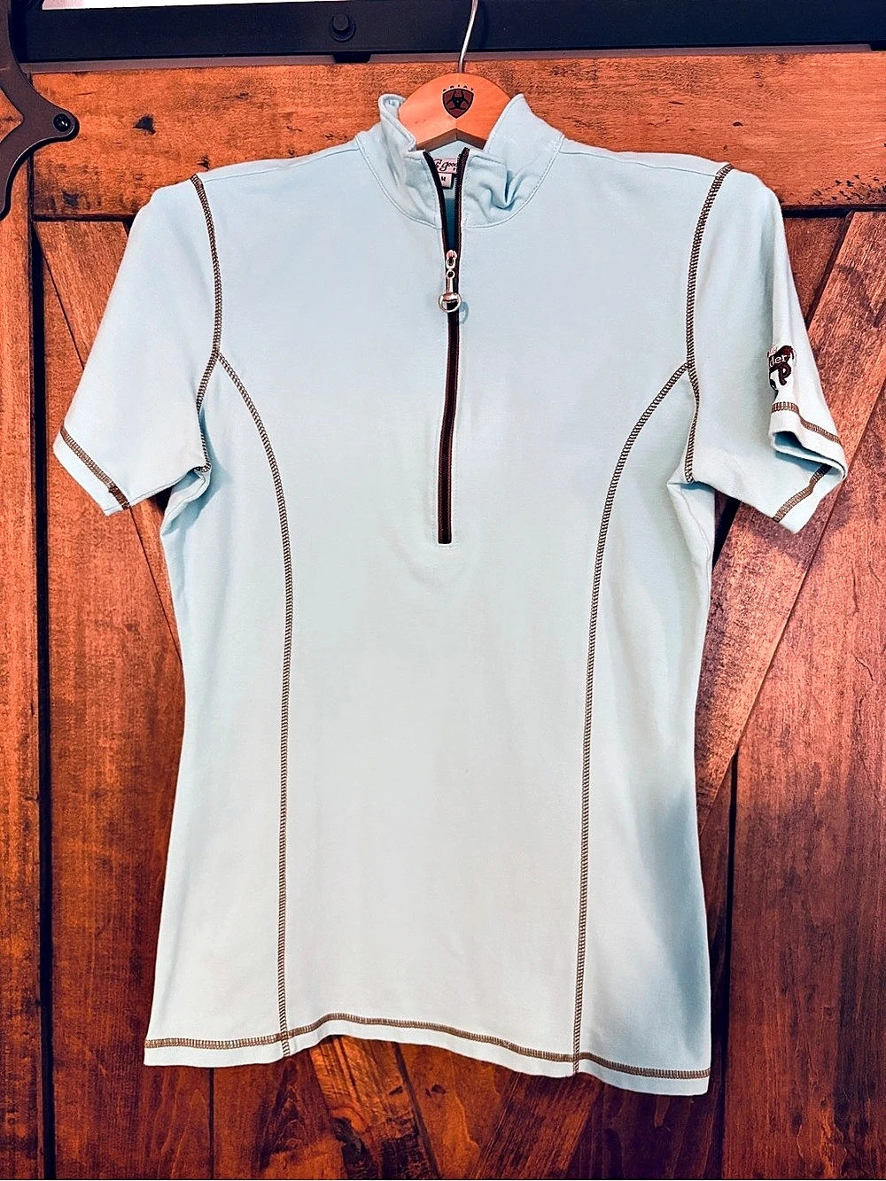 Goode Rider Equestrian IDEAL SHOW
SHIRT 
Quarter-Zip woman’s Medium Top